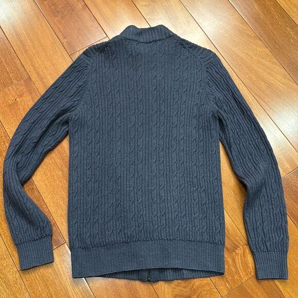 IKE Behar Men’s Cable knit Baby Alpeca Blended Sweater Cardigan size S - Picture 4 of 9